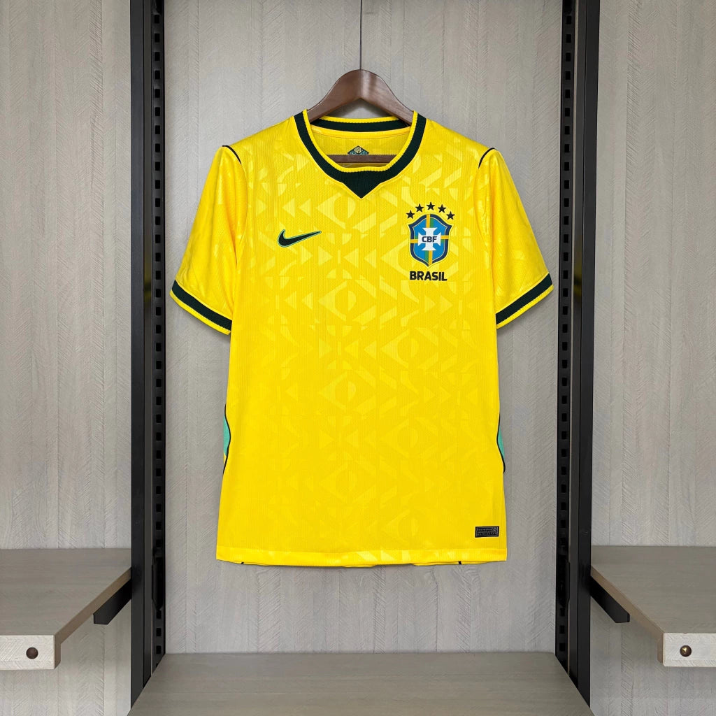 Camisa Seleção Brasileira Amarela 2026 Modelo Torcedor RELEVO