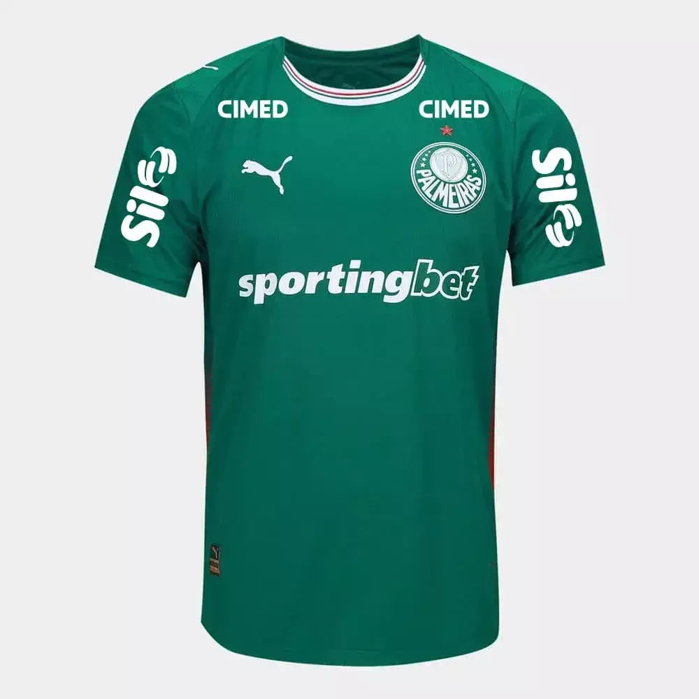 Camisa Palmeiras I Titular 2026/27 Jogador C/ Patrocínios - Verde