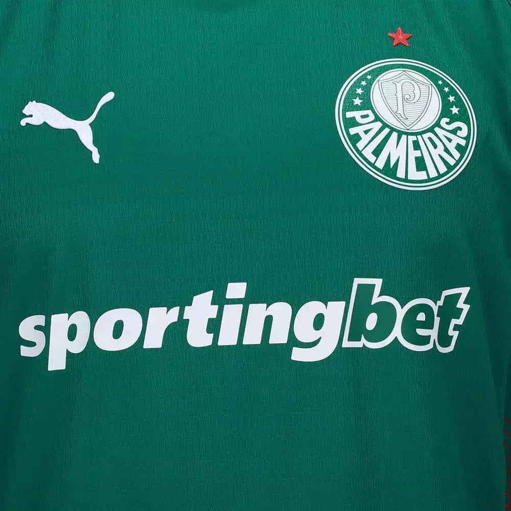 Camisa Palmeiras I Titular 2026/27 Jogador C/ Patrocínios - Verde