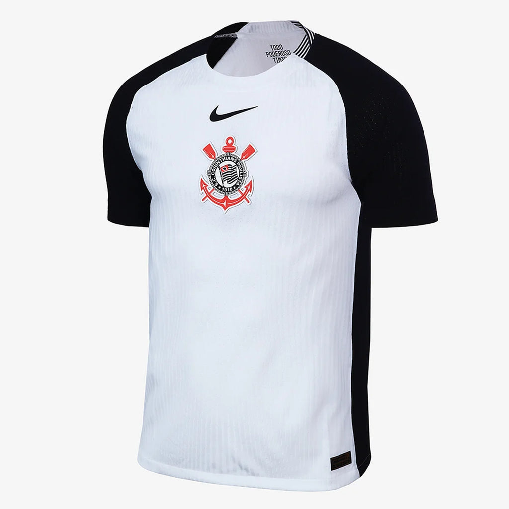 Camisa Corinthians I Titular 2025/26 JOGADOR - Branca+Preto