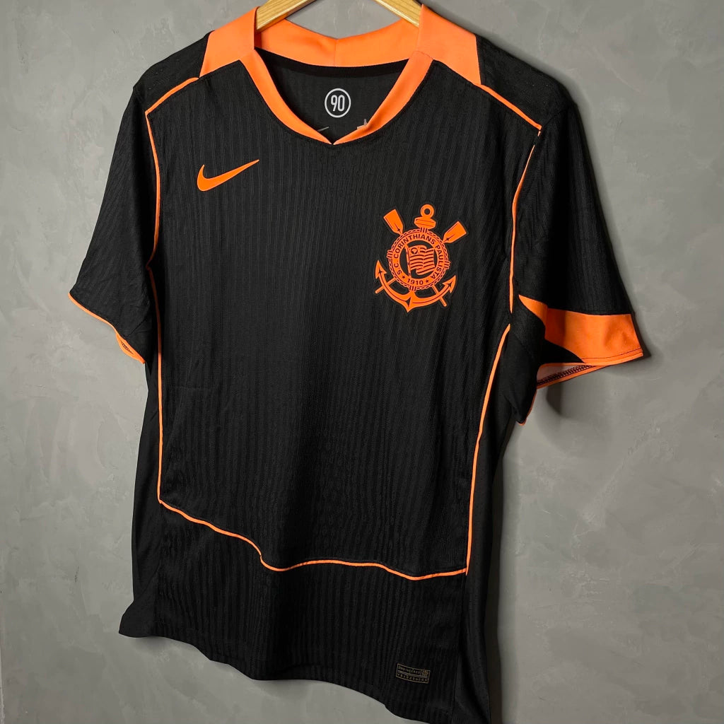 Camisa Corinthians III 2025/26 JOGADOR - Preto e Laranja