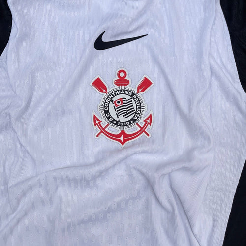 Camisa Corinthians I Titular 2025/26 JOGADOR - Branca+Preto