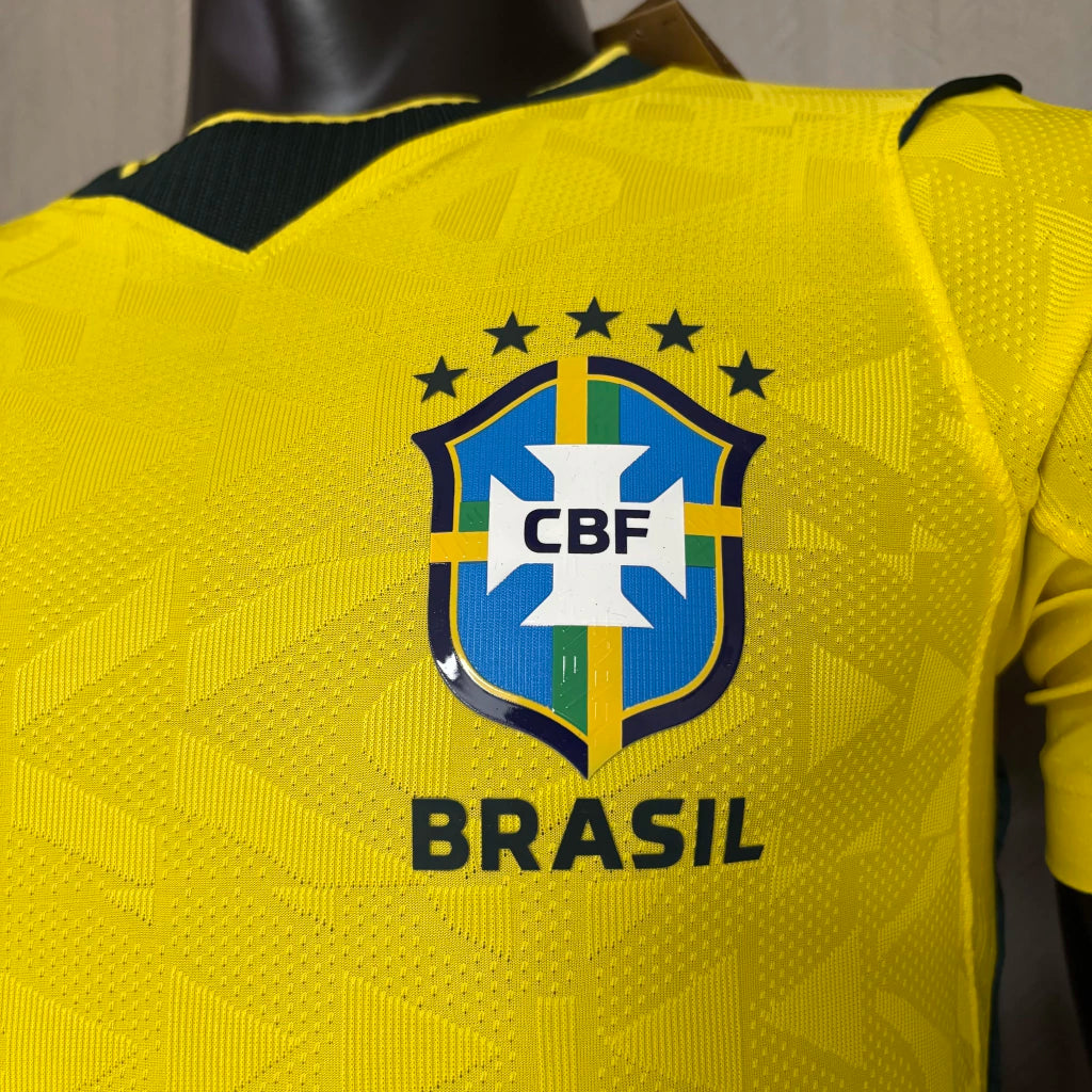 Camisa Seleção Brasileira Amarela 2026 Modelo Jogador