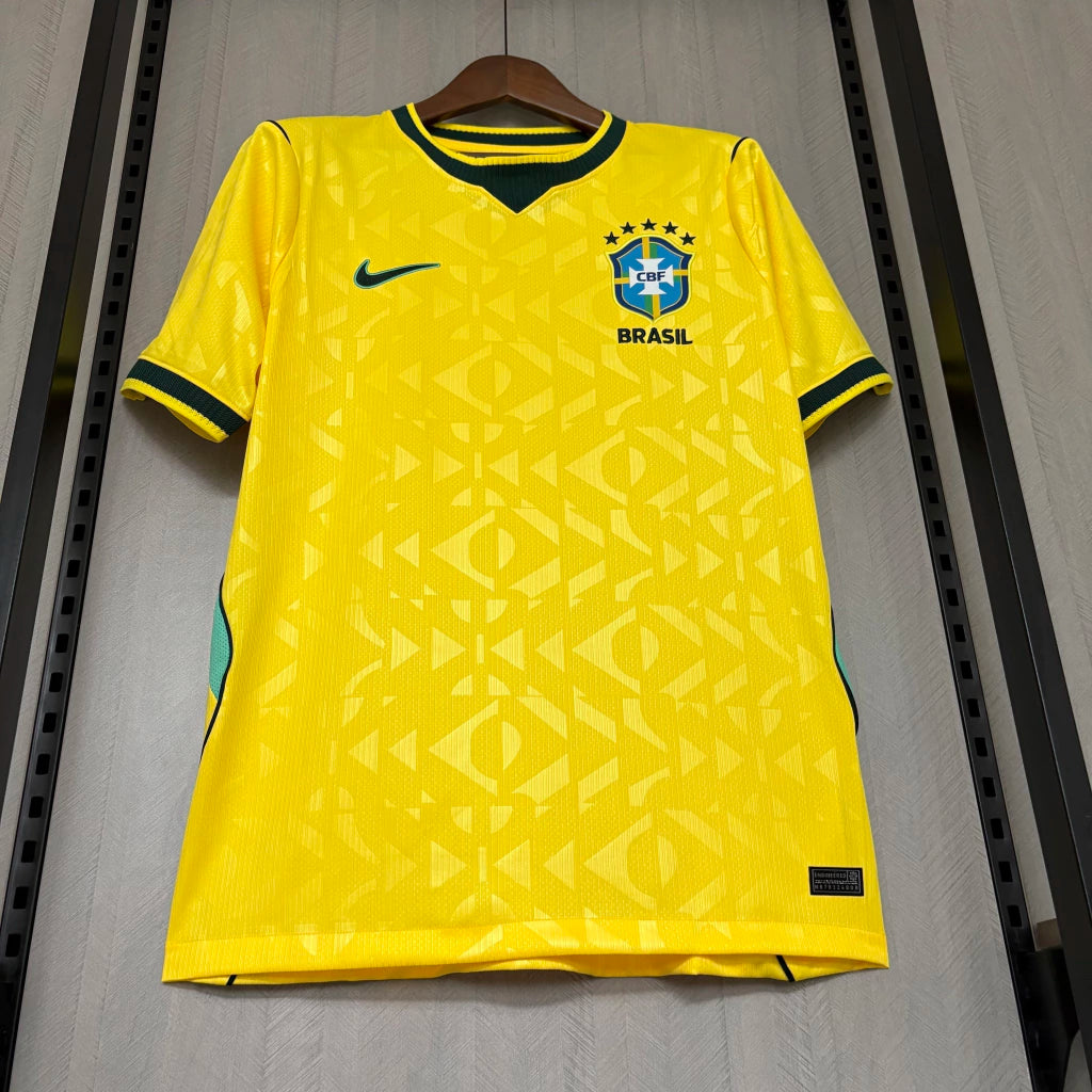Camisa Seleção Brasileira Amarela 2026 Modelo Torcedor RELEVO