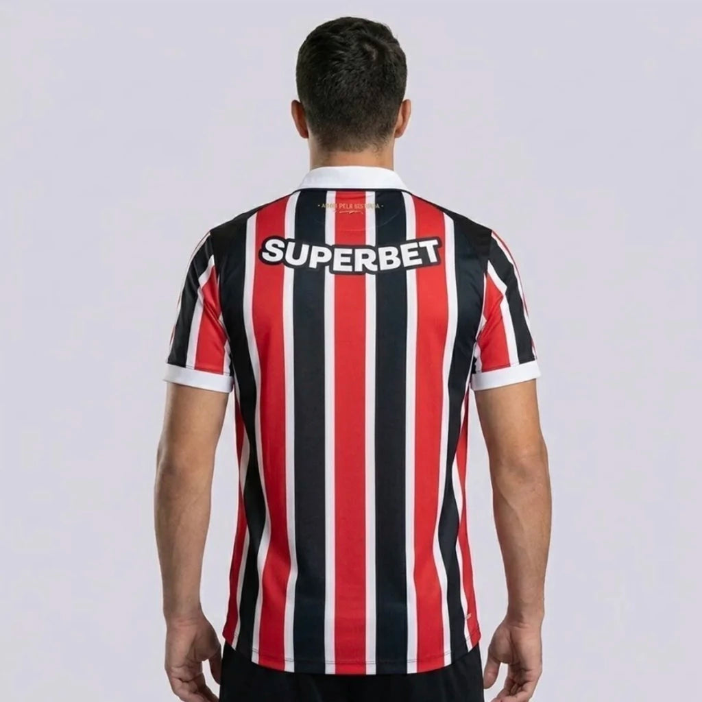 Camisa II Tricolor 2026/27 Versão Jogador - Vermelho e Preto